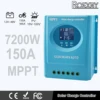 ROEXBY MPPT Solar Charge Controller 150A 100A 60A 12V-48V Auto LCD & Dual USB Charging for Phone Lead-acid/Lithium Battery
