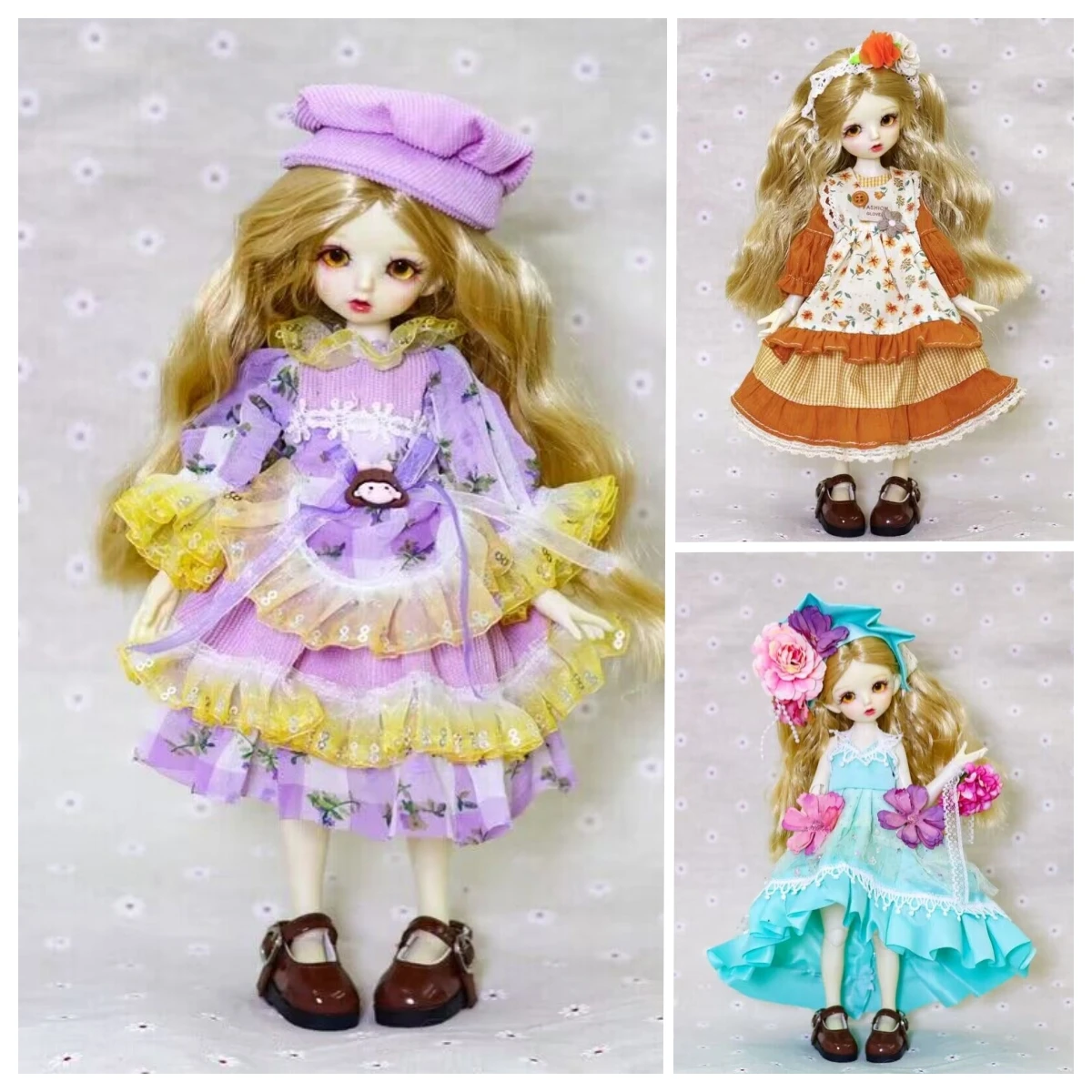 

Милое Платье Лолиты 30 см Кукла Принцесса аксессуары для смены одежды 1/6 шарнирная кукла комплект одежды игрушка для девочки подарок