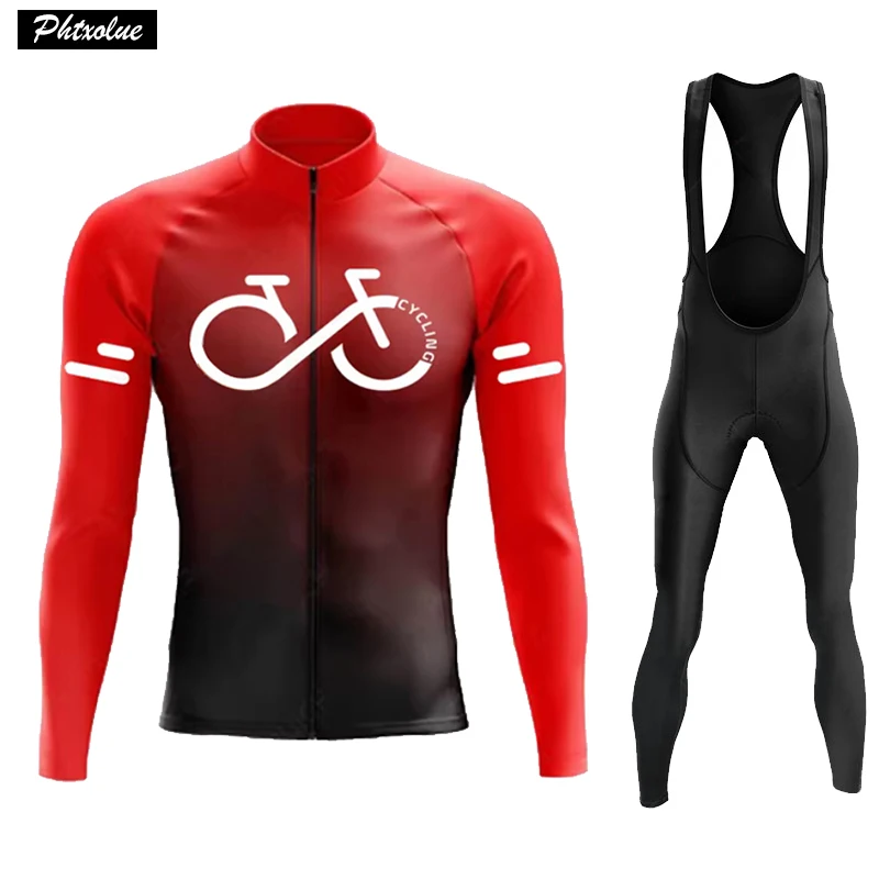 Long Sleeve Cycling Jerseys Set Men Bike Clothing Autumn Breathable Bicycle Mountain Clothes suit Maillot Ropa Ciclismo