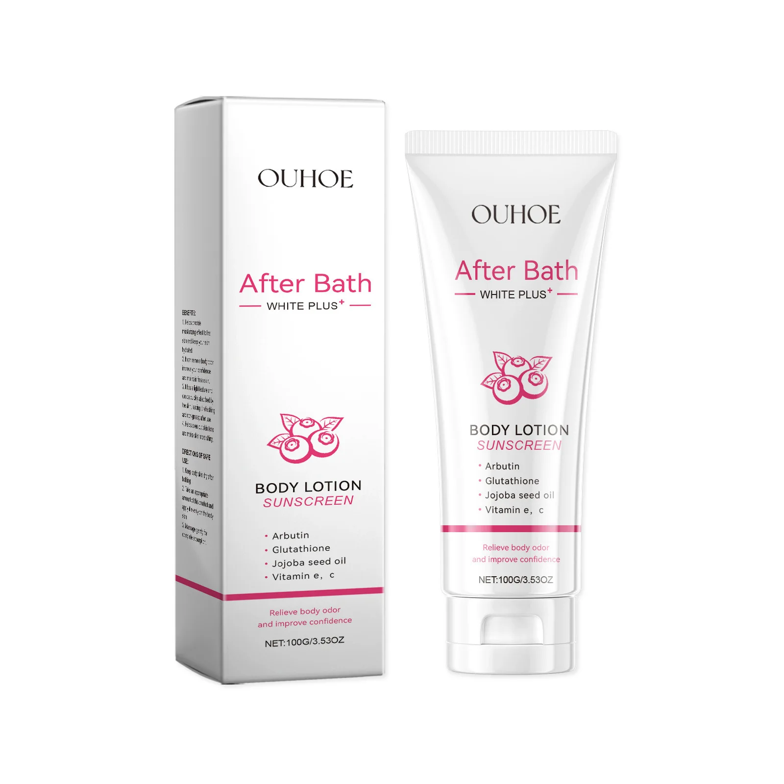 Body Lotion Odor Removal Long Lasting Fragrance Aroma Underarm Deodorant Brighten Smooth Moisturizer Refreshing After Bath Cream 2