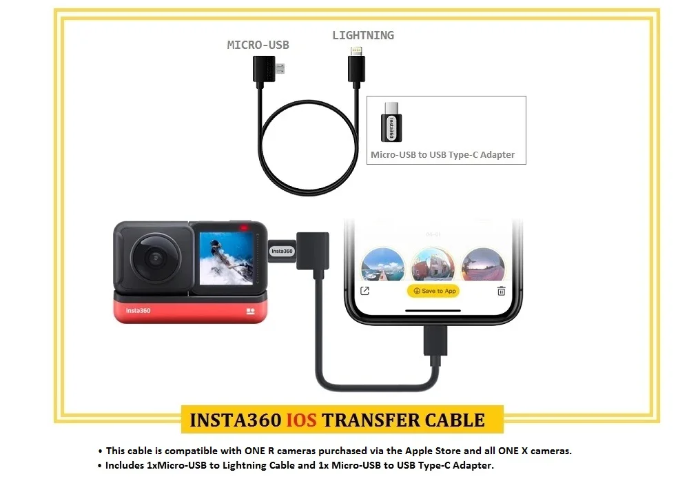 How to transfer Insta360 One X2 photos and videos via USB cable instead of  wireless