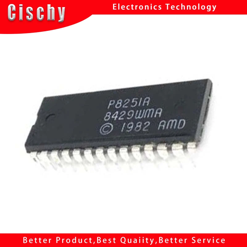 CI Intel P8251A – 28 Broches DIP Plastique, Interface De Communication Série