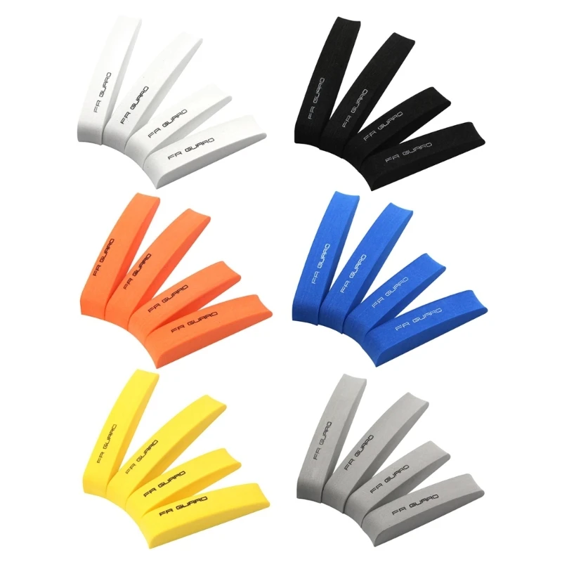 

4-piece Universal Auto Door Side Protection Guard Anti-Scratch Collision Protector Trim Sticker for Car