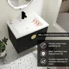 Modern 28" Floating Bathroom Vanity with Sink Wall Mounted Bathroom Vanity with Top Basin & Storage Cabinet Luxury 3
