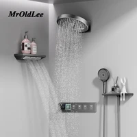 Shower System Set 2025 in Wall Mount With Thermostatic Multi-Function Mixer Rainfall For Showering Luxury Bathroom Smart Home