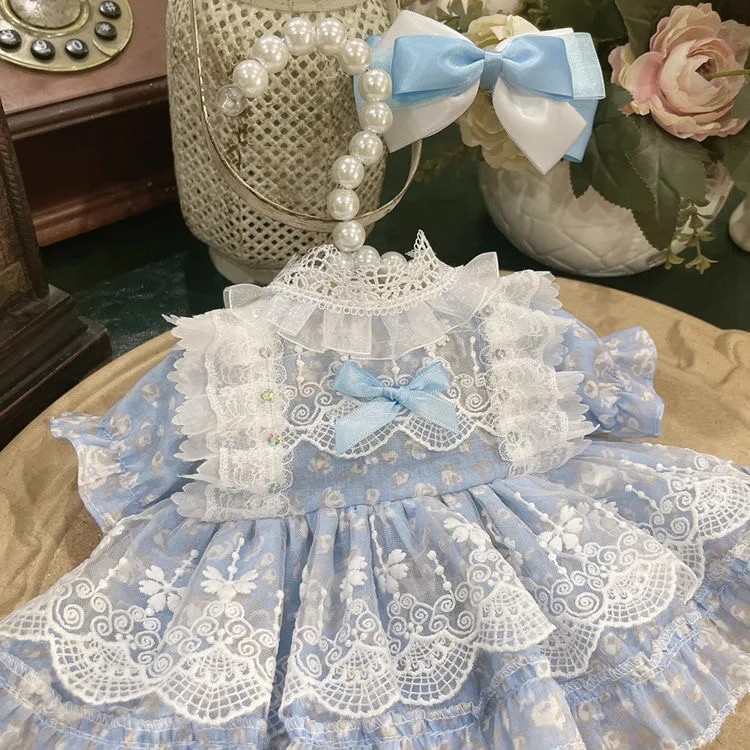 

Blue 20cm cotton doll clothes 50cm-55cm reborn doll dress free shipping
