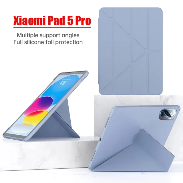 

for Xiaomi Pad 5 Pro 11 for Xiaomi Pad 5 5 Pro 11" Case Auto Sleep Wake Smart Folio PU Leather Silicone Soft TPU Tablet Cover