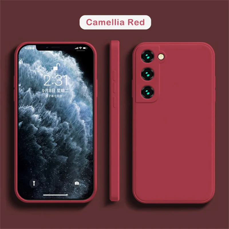 thumbnail image 1 of Funda de silicona líquida suave para Samsung Galaxy, A42, A32, A52S, A71, A72, A82, S20, 21 FE, S21, S22Ultra22, S22 PLUS, Note10, 20, 20U, 1 of 5