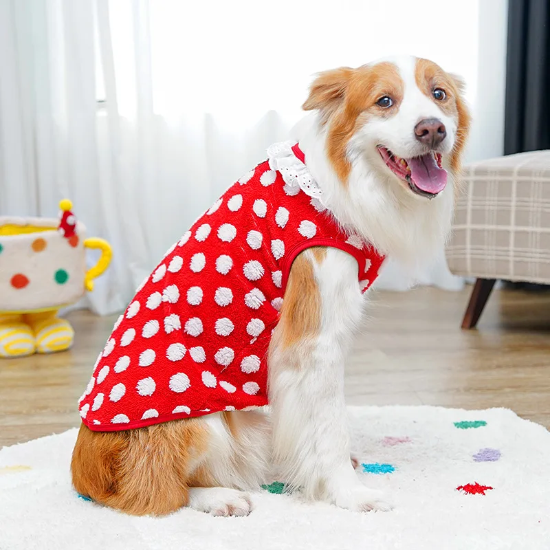 Sudadera con capucha de forro polar para perros abrigo invierno_voghion.com