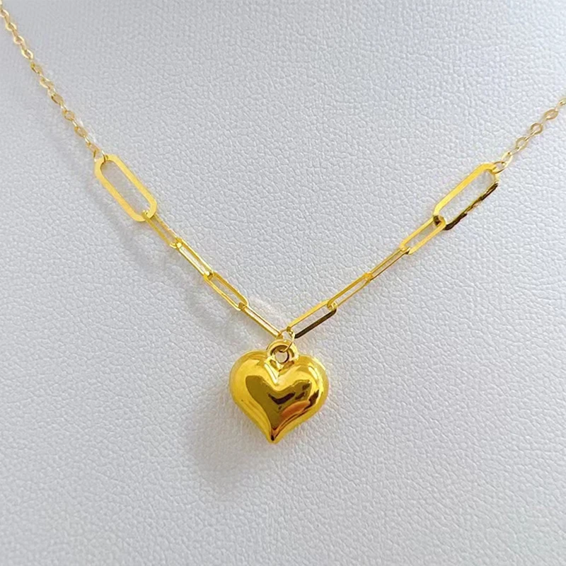 アクセサリー K18/Au750 yellow gold heart pendant DHgate.com:18K Gold Heart Pendant Necklace for Women - Real