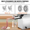 VEVOR Electric Meat Grinder Food Processors Sausage Maker Filler Mincer Stuffer Stainless Steel with 2 Blades for Home Kitchen 4