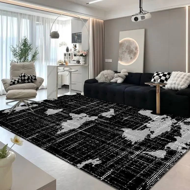 Nordic Modern Abstract Carpets for Living Room Home Floor Mat Study Large Area Rug Washable Bedroom Decor Minimalist Carpet 4