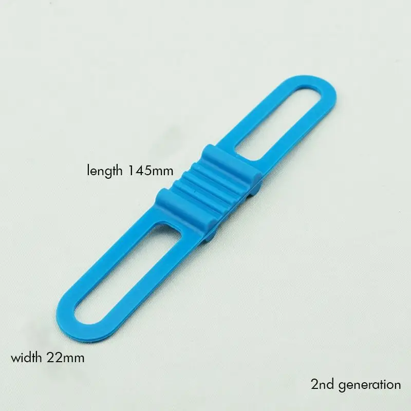 Cycling bike bicycle handlebar silicone strap band elastic strap bandage flashlight bandages mount holder bike light holder 1PC bicycle flashlight holder
