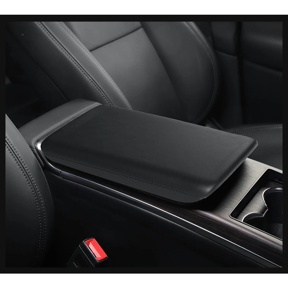 TPE Armrest Box Protective Cover for Tesla New Model X Model S 2023 2024 Center Console Arm Rest Protector Pad Car Accessories — view 2