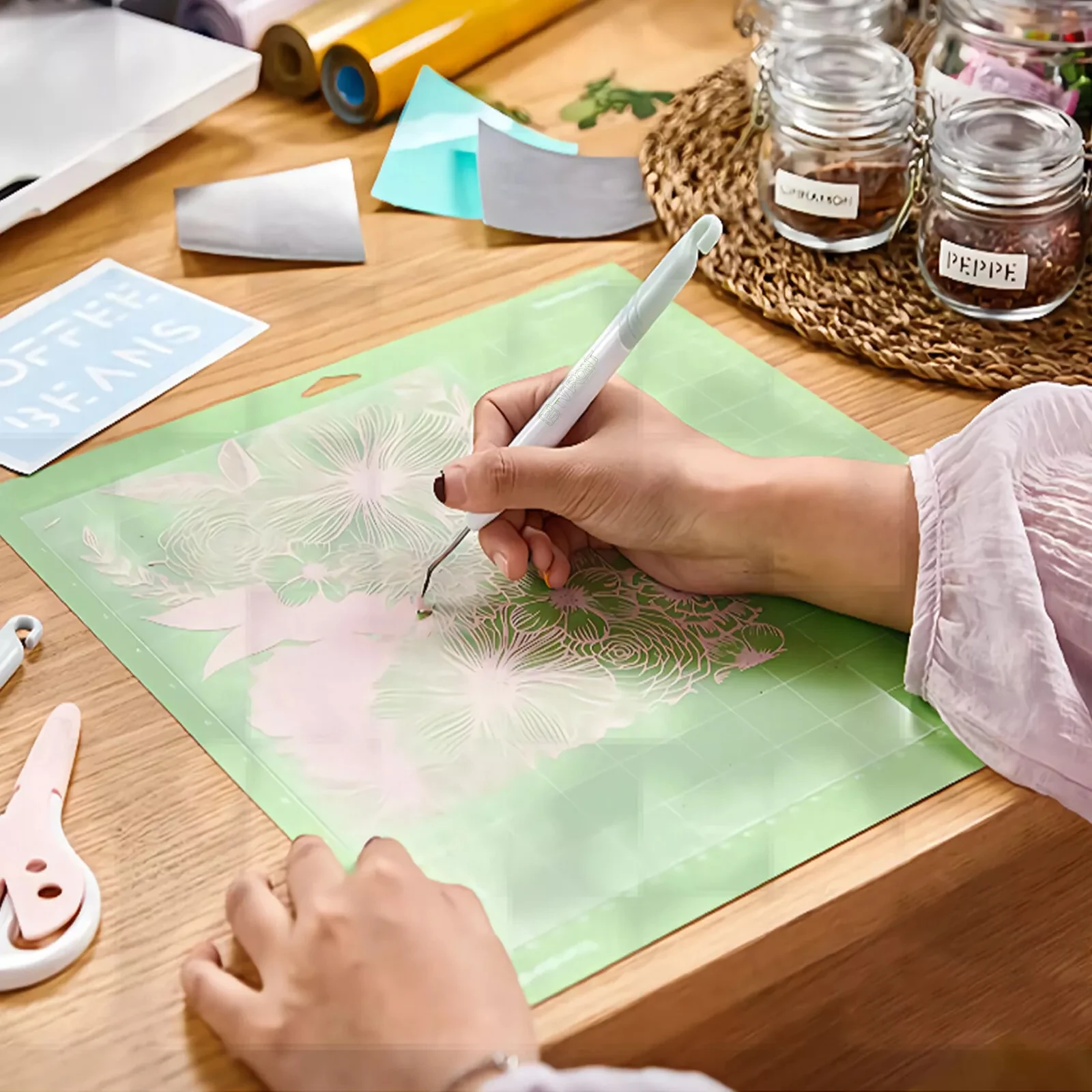 Cutting Mat Cutting Pad 3Pc 12inch PVC Cutting Mat for Cricut Maker Explorer DIY Paper Multifunctional Handicraft Art Engraving Board Sewing Pad