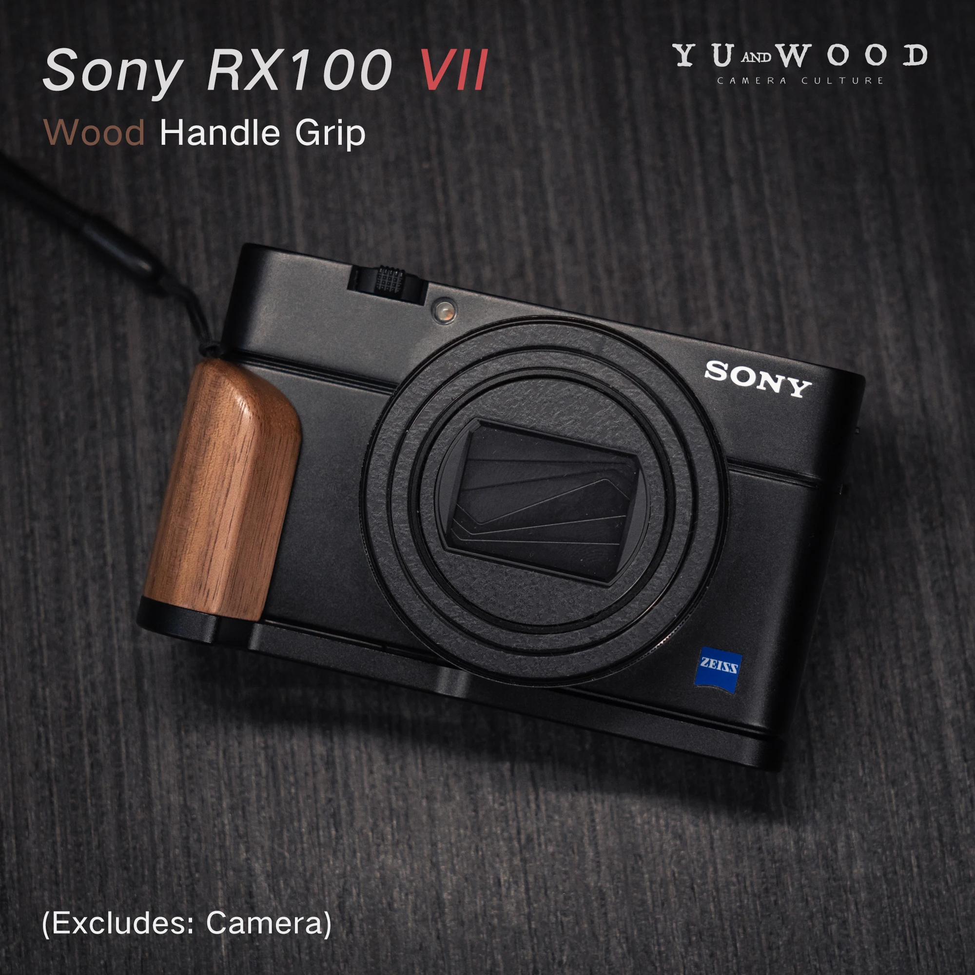  RX100M7  RX100 시리즈 카메라용 수제 나무 카메라 핸드 그립 L 플레이트 퀵 릴리스 홀더