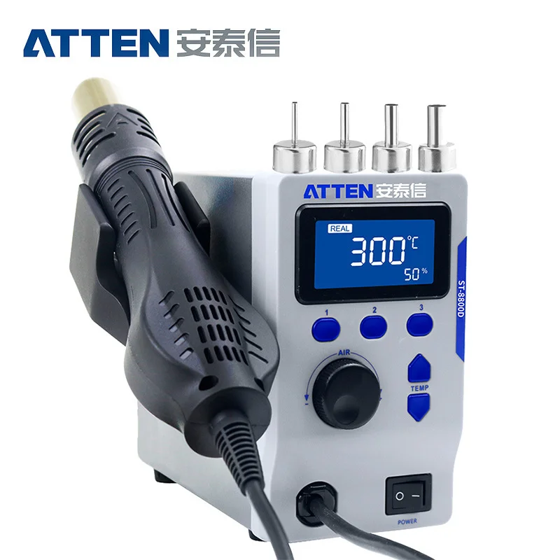 ATTEN ST-8800D heat gun adjustable temperature and air volume anti-static Hot Air Station