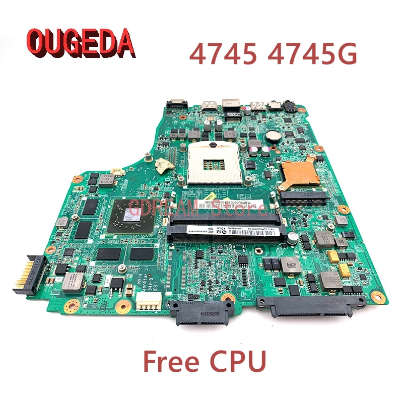 

Материнская плата для ноутбуков Acer asipre 4745 4745G HM55 DDR3 HD5650, 1 Гб