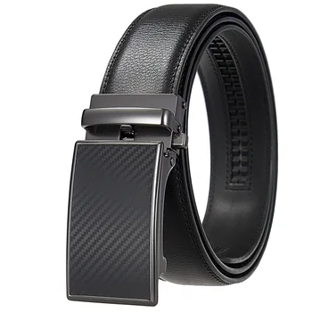 Mens Leather Belt Automatic Genuine Leather Belts Belt Male Leisure Fashion Ratchet Belts for Men Pants Waistband 1