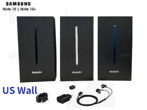 Empty Retail Box for Samsung Note10/Note10 Plus/Note10 5G/Note 10 Plus 5G Note10 Lite Packing Samsung Galaxy Note 10 Phones usb c power adapter 20w Chargers