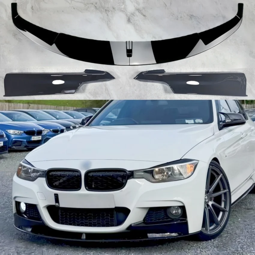 BMW F30 F31 F35 3 시리즈 M 스포츠 2012-2018용 프론트 범퍼 로워 립 스포일러 스플리터 디퓨저 프론트 나이프 윈드 블레이드 커버