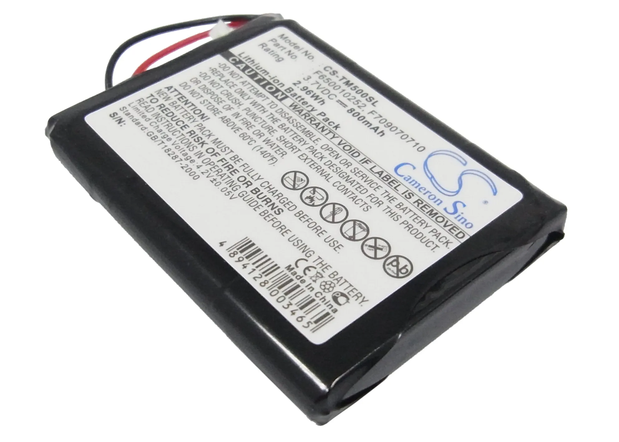 800Mah Tomtom F709070710 F650010252 Batteria Per 4 N00.004 One Xl Europe One Iq 4 K00.100 One V3 Rider One Xl Dach Tml Nvt2B225 One