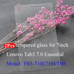 2 - Pack Premium Screen Protector for Lenovo Tab3 7.0 Essential - HD Tempered Glass (2Pcs Glasses)