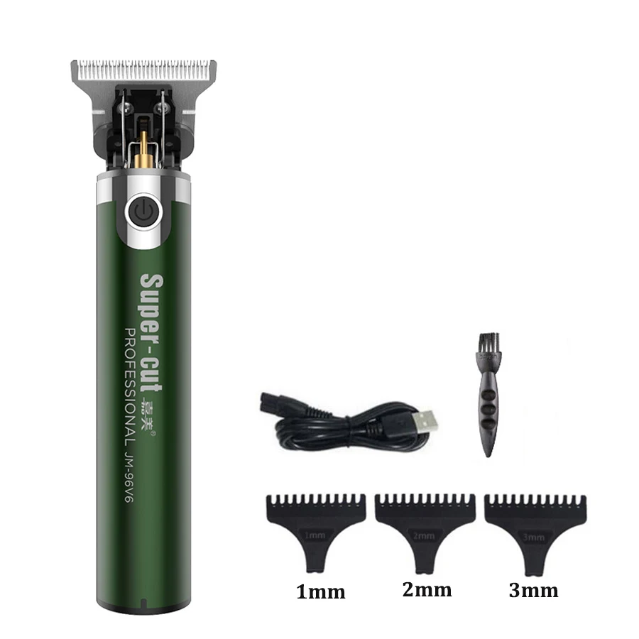 Hair Clipper Hair Trimmer New Professional Hair Clipper Men Electric Cordless Hair Trimmer 0.1mm Baldheaded T Blade Finish Haircut Machine