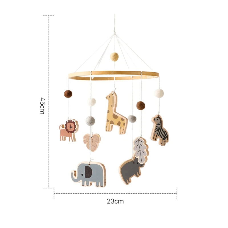 Baby Mobile For Crib-Jungle Animals Baby Mobile-Nursery For Girl Or Boy Gender Neutral Handmade High Guality