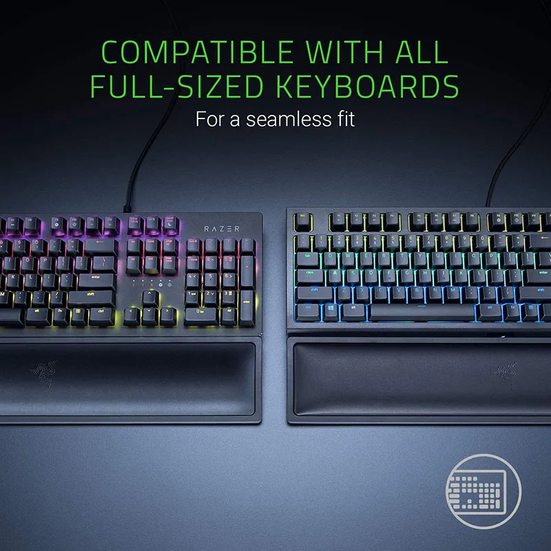 Razer-descanso de Pulso Ergonômico Pro para Teclado Completo Gel de Resfriamento Infundido Antiderrapante Base de Borracha - Imagem 5