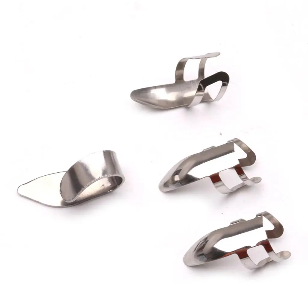 Steel Finger Picks & Thumb Pick Set for Guitar Ukulele String Instrumental