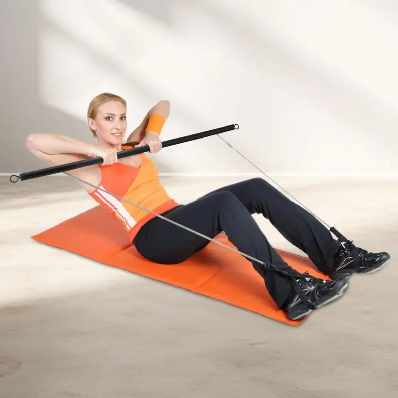 Metal Fitness Resistance Bar Wise Fit Iron Bar Workout Pilates Set Portable Home Exercise Accessory Resistances Tube for sports
