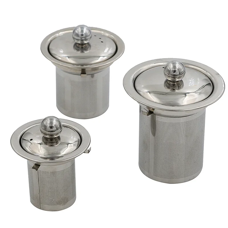 Tea Infuser 1PCS Reusable Stainless Steel Tea Strainer Mesh Infuser Basket Loose Tea Leaf Infusers Herb Filter for Mug Teapot Teaware