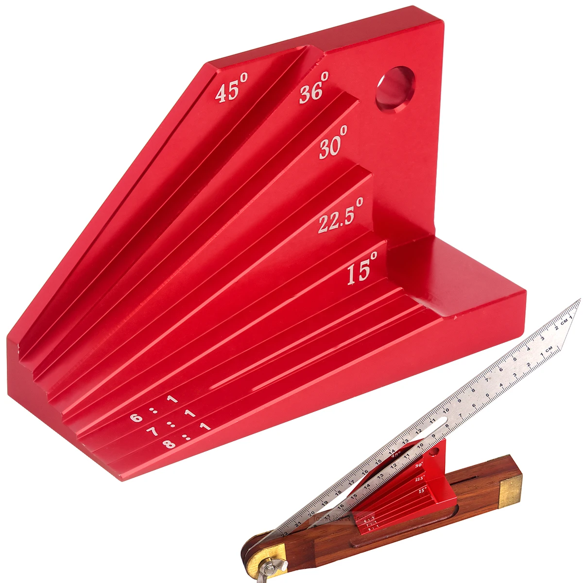 Woodpeckers Bevel Block Gauge - Angle Finder Tool For Woodworking & Metalworking