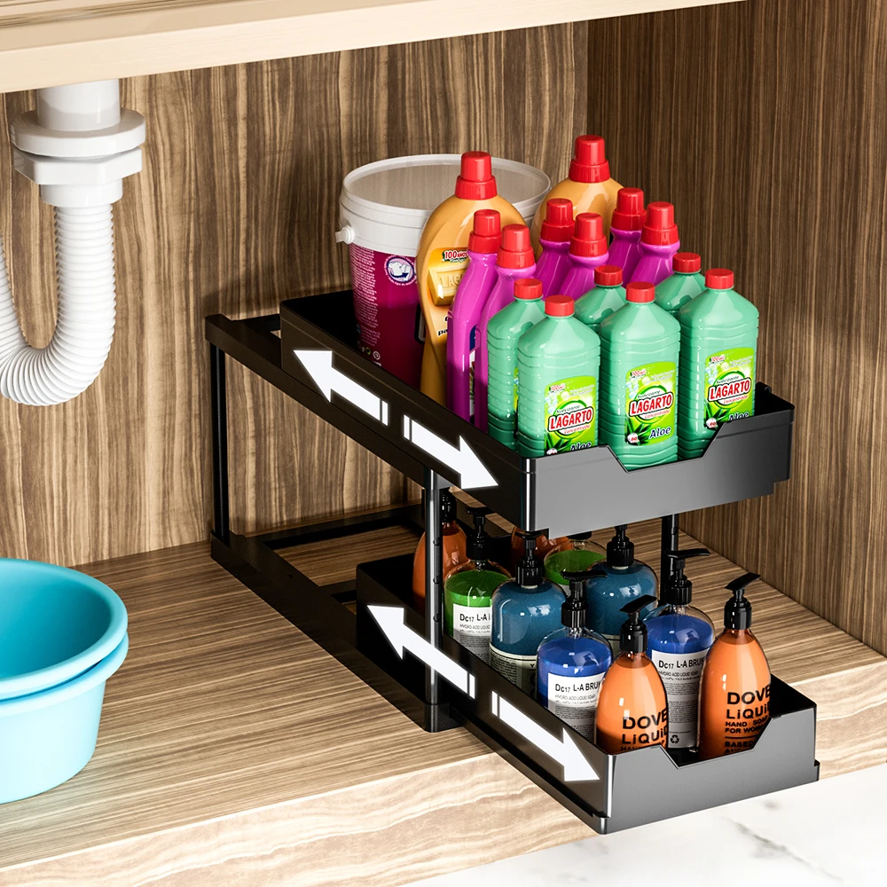 U shaped under sink organizer deals