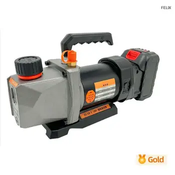 휴대용 냉매 진공 펌프 에어컨, 충전식 무선 리튬 배터리, 80W 진공 펌프, 2.5Cfm