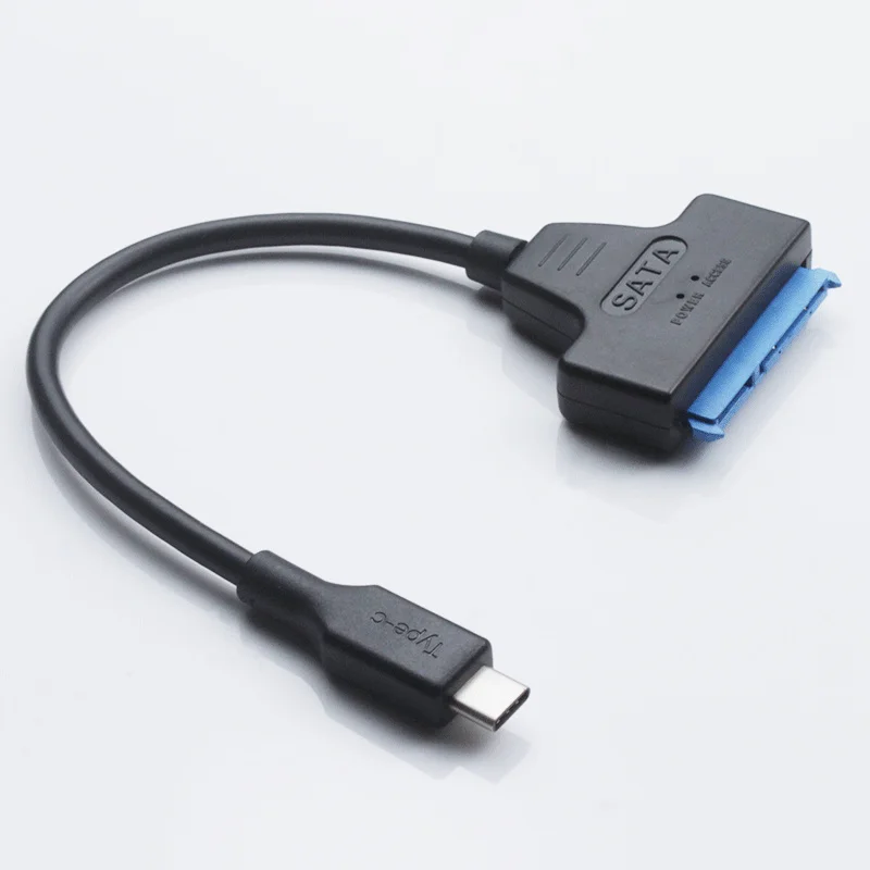 USB-C TYPE-C SATA 22 핀 변환기 USB 3.0 C타입 어댑터 케이블, 2.5 인치 하드 드라이브 SSD용, 50 개