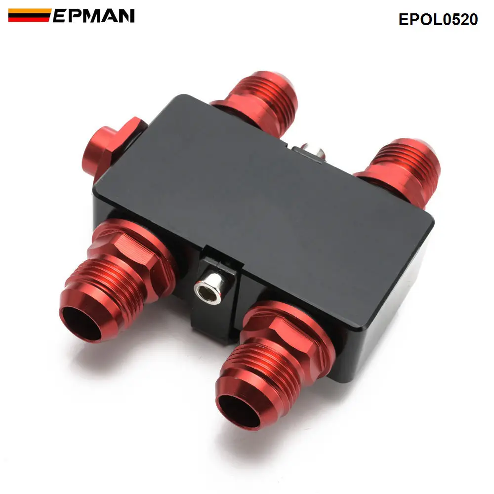 EPMAN Oil Filter Sandwich Adaptor With In-Line Oil Thermostat AN10 Fitting EPOL0520