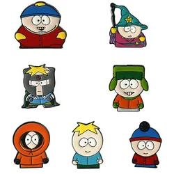 Colorful Cartoon Character Lapel Pins Set - 7 Piece Badge Collection for Clothing and Accessories (T - 31)