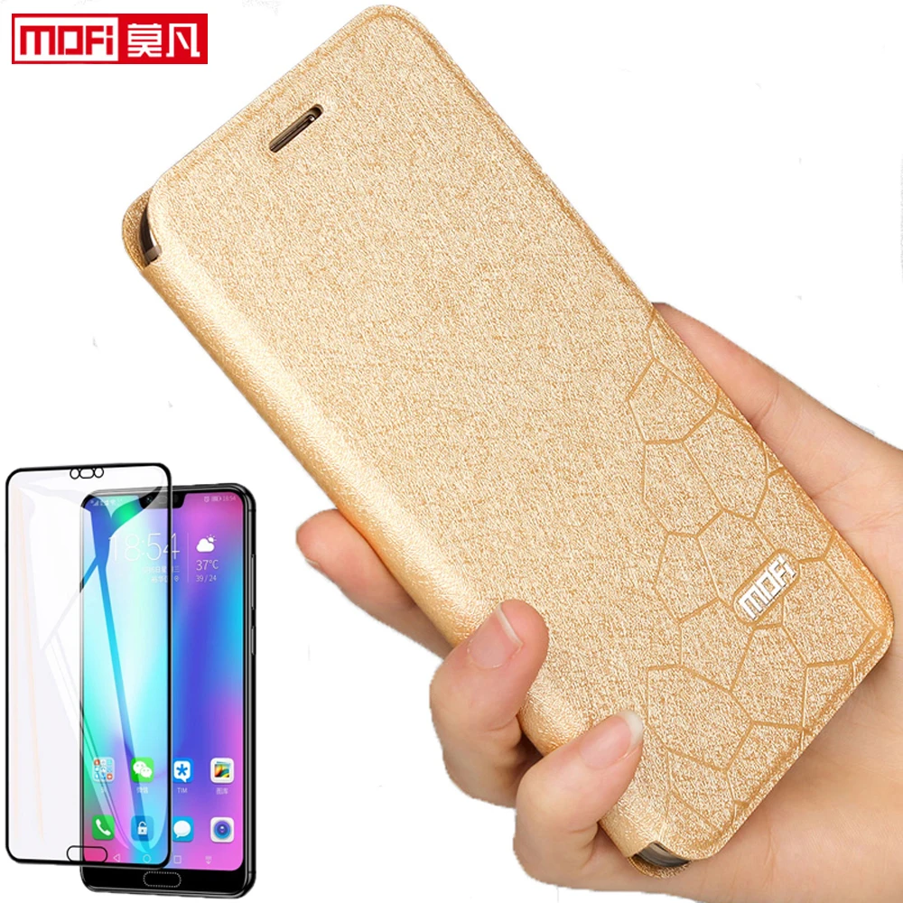 Flip Case for Huawei Honor 10 Cover Honor 10 Case Stand Leather TPU Slim Book Back Luxury Glitter Mofi Silicon Men
