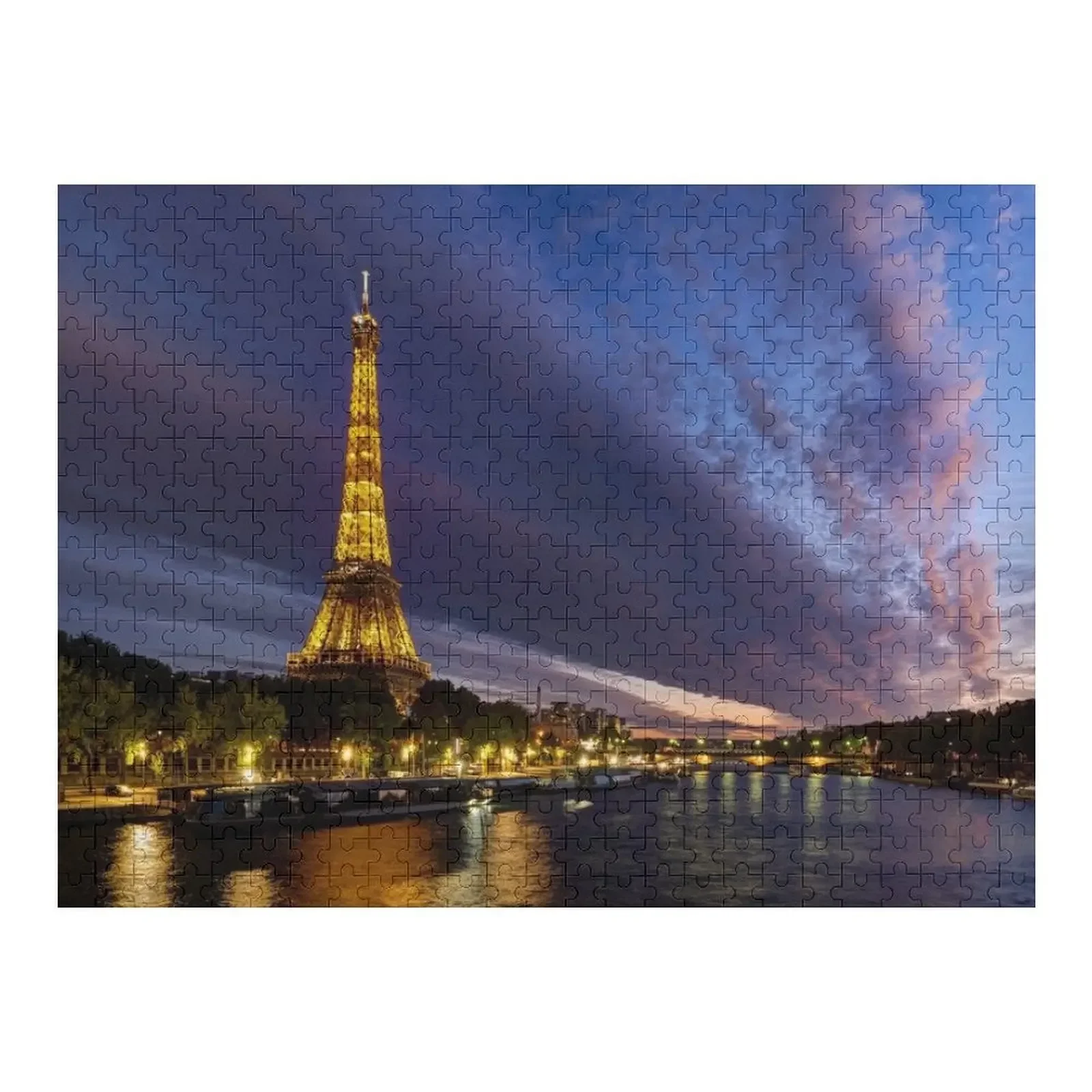 

Eiffel Tower and the Seine 01 Jigsaw Puzzle Personalized Game Children Puzzle