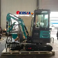 Family Farm Euro5 Engine 1.7T Cabin Mini Crawler Excavator Mini Bagger Mini Excavator