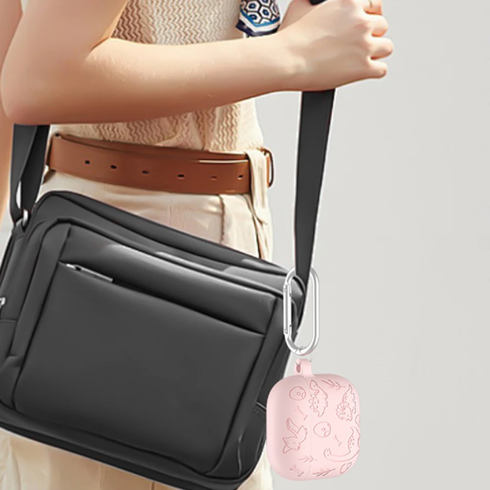 Silicone Case Protector Drop Protection Soft Silicone Skin Protective Case Cute Case Cover for Airpod 4th Gen Charging Case 2024