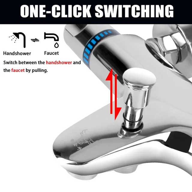 ห้องน้ําวาล์วผสมร้อนและเย็น Thermostatic TAP Thermostatic ก๊อกน้ําอ่างอาบน้ําก๊อกน้ําห้องน้ําเครื่องมือ 2