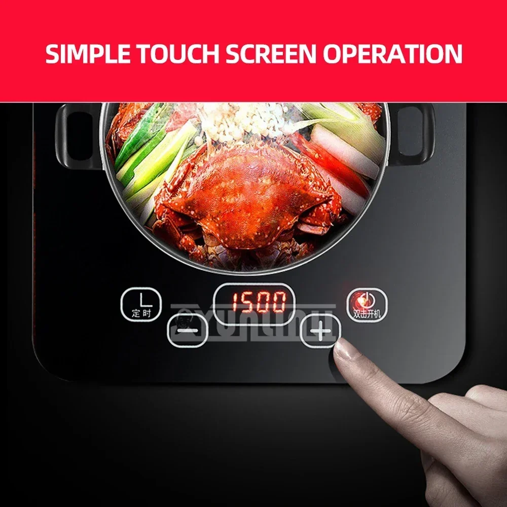 1500W Household Electric Ceramic Stove Portable Tea Maker Boiler Water Heater Smart Touch Control Pottery Stove 6