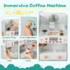 Kids Grocery Store Playset with Vending Machine Checkout Counter Coffee Maker 5