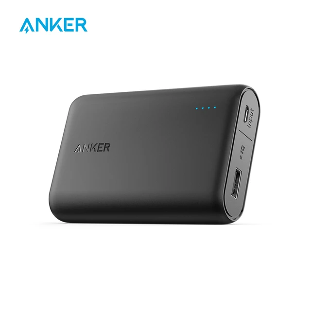 Anker Nano Power Bank, 10,000mAh Portable Charger with Built-in