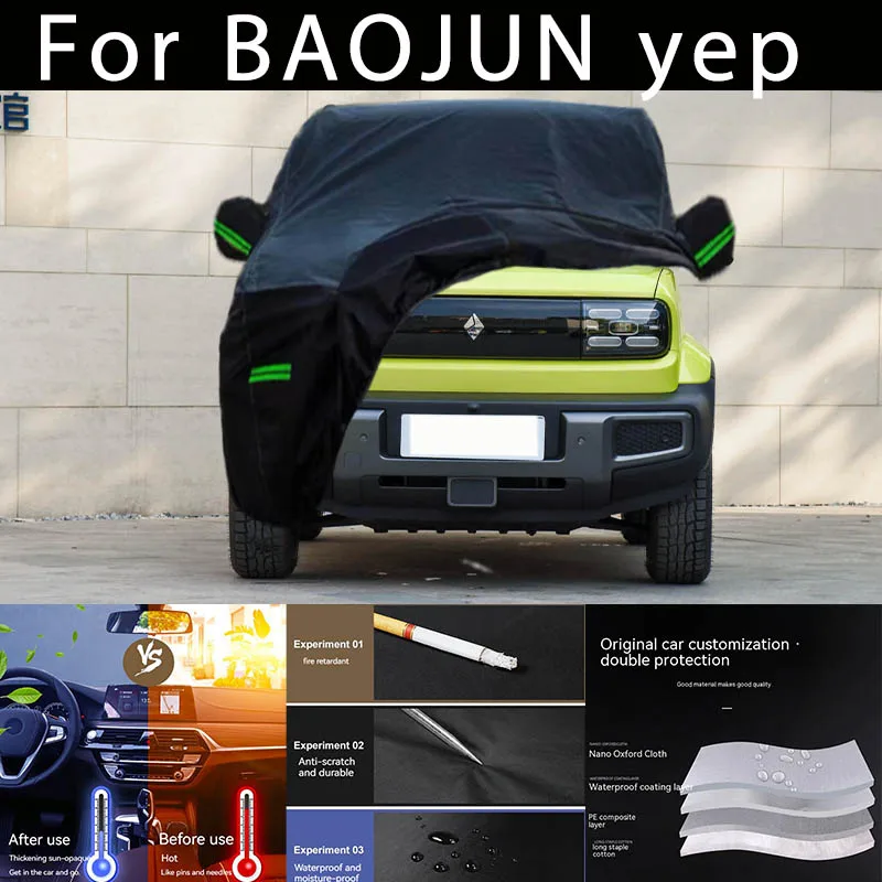 

For BAOJUN yep Outdoor Protection Full Car Covers Snow Cover Sunshade Waterproof Dustproof Exterior Car accessories