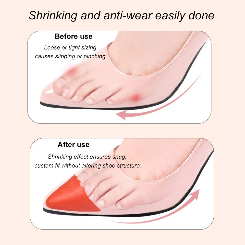 PU Foam Toe Plug Soft Half Insoles Reusable Toe Sponge Filler Insert For Shoes Adjustable Too Big Foot Brace Pads Unisex Inserts shoe insoles forefoot pads toe pads forefoot cushion