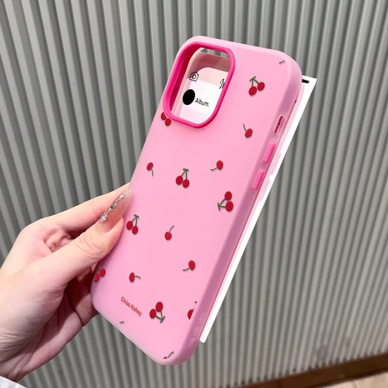 Red Cherry Candy Color Phone Case Cover